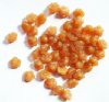 50 7mm Milky Caramel Opal Button Flower Beads
